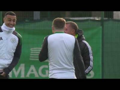 WATCH Celtic in training, ahead of tonight’s Champions League match versus Club Brugge...