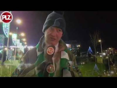 ‘We need to keep our feet on the ground.’ Celtic fans ahead of Brugge.