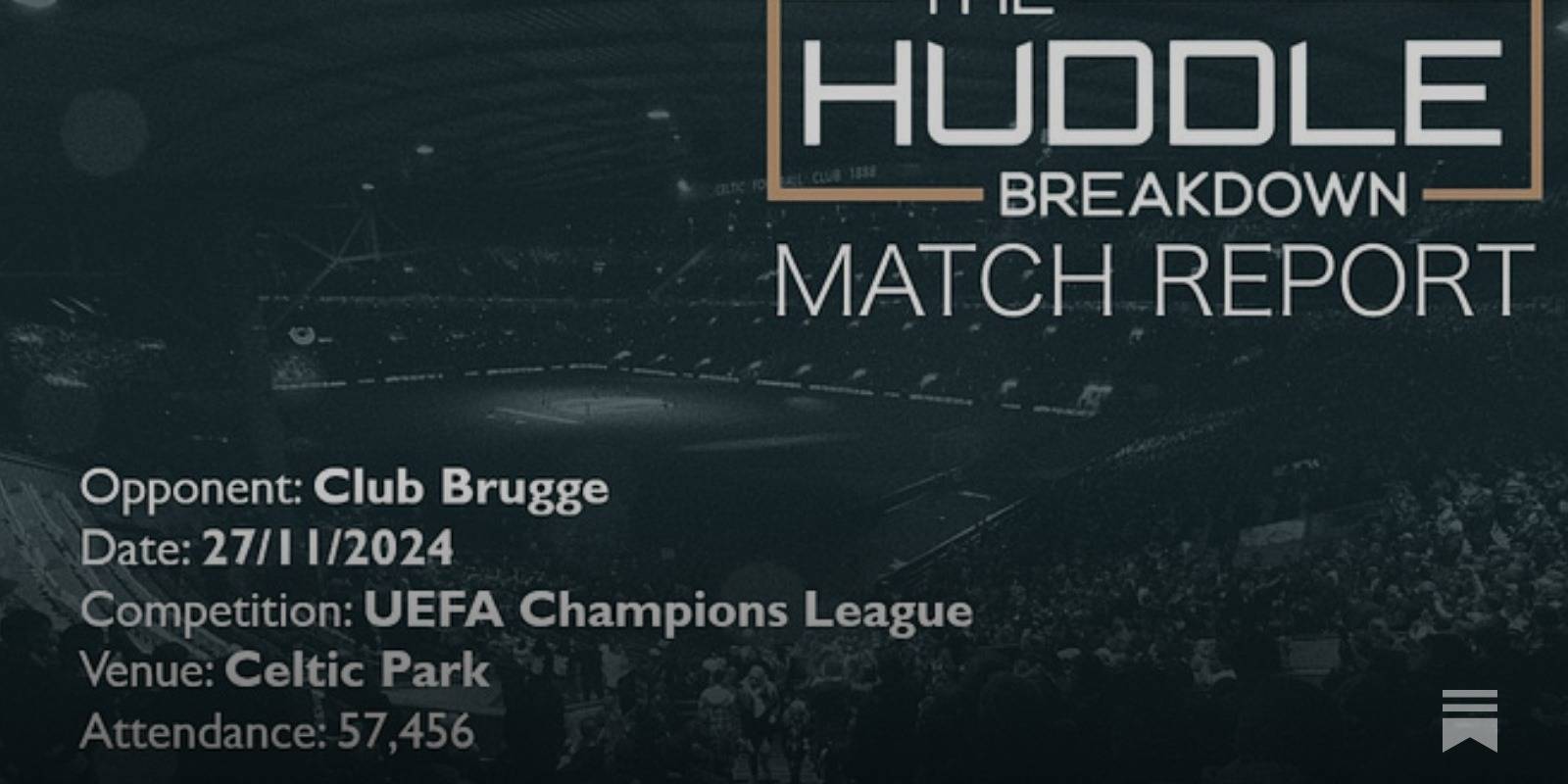 Celtic 1, Club Brugge 1 &ndash; 27th November, 2024