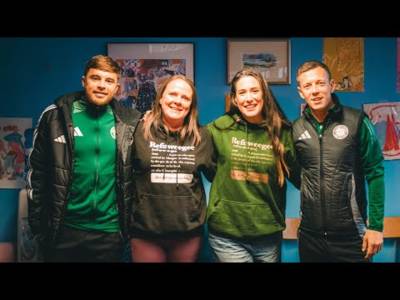 Celtic FC Foundation | Callum McGregor and James Forrest visit Refuweegee