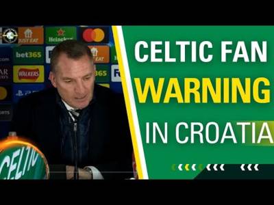 Zagreb V Celtic STATEMENT from CLUB