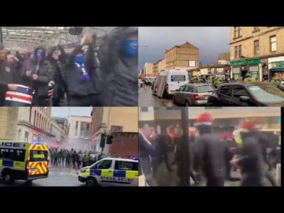Rangers Ultras Getting Chased Off Celtic Ultras – A Short Story