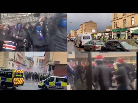 Rangers Ultras Getting Chased Off Celtic Ultras &ndash; A Short Story