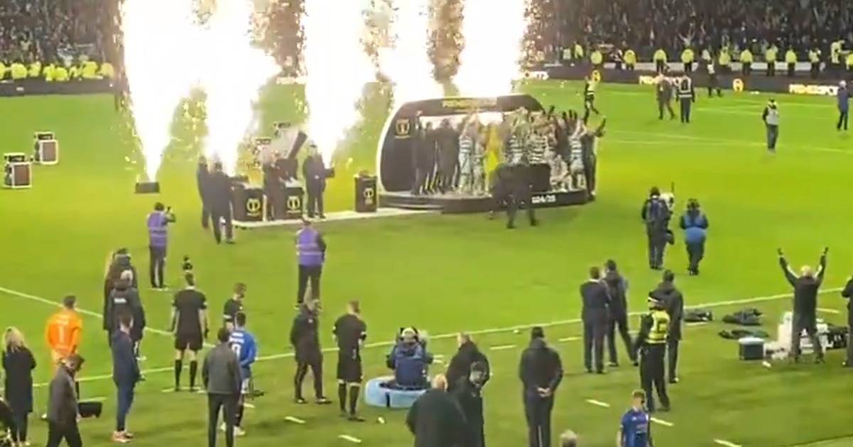 Watch epic Celtic trophy celebrations from the front lines as heartbroken Rangers can only bear it for so long