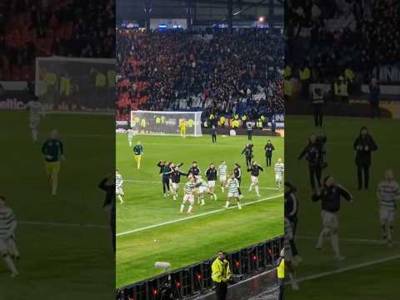 Celtic Players Wild Celebrations #celticfc #celtic #rangersfc #rangers #scottishfootball