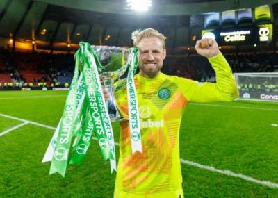 Kasper Schmeichelâ€™s Hampden heroics recognised by SPFL