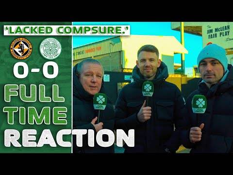 Dundee United 0-0 Celtic | ‘Lacked Composure.’ | Full-Time Reaction