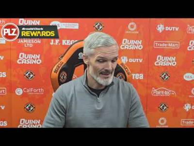 Jim Goodwin reacts I Could Dundee Utd have beaten Celtic?
