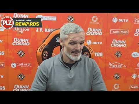 Jim Goodwin reacts I Could Dundee Utd have beaten Celtic?