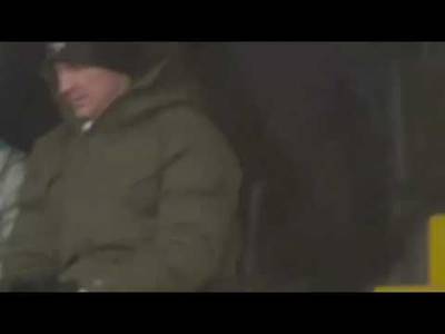 Joe Hart Wearing a Celtic Scarf in the Stands