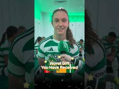 âŒðŸŽ„ The Celts share their WORST Christmas gifts! #HoopsAndDreams #CelticFC #shorts