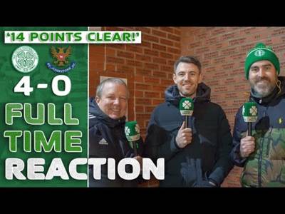 Celtic 4-0 St. Johnstone | ‘14 POINTS CLEAR!’ | Full-Time Reaction