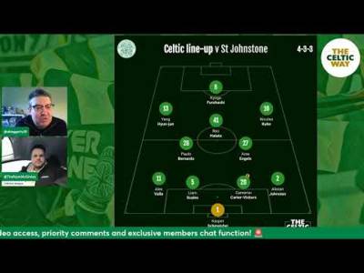 Celtic vs St Johnstone line-up REACTION as Callum McGregor & Greg Taylor are benched