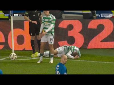 Celtic Player Hit By Coin From Rangers Fan During Glasgow Derby