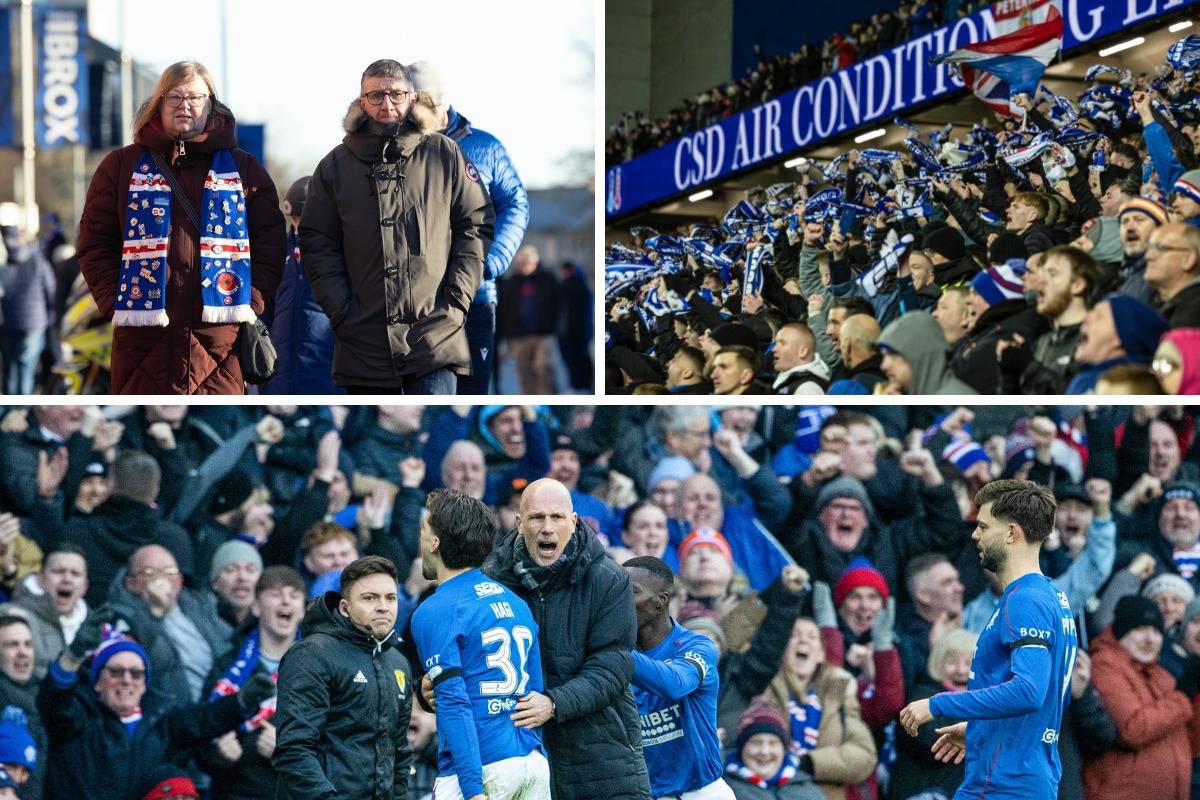 15 of the best Rangers fan photos during 3-0 win over Celtic &ndash; including 3 famous faces in Ibrox crowd