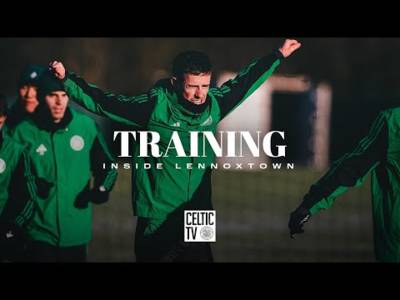 Celtic Training Inside Lennoxtown | The Bhoys keep warm before travelling to the Highlands (10/1/25)