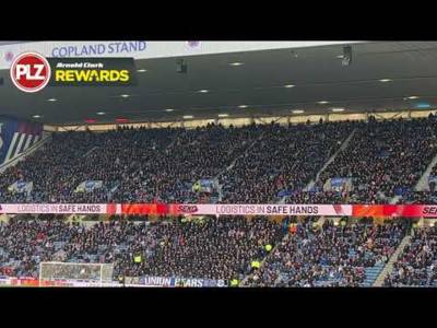The Union Bears silent protest during Rangers v St Johnstone