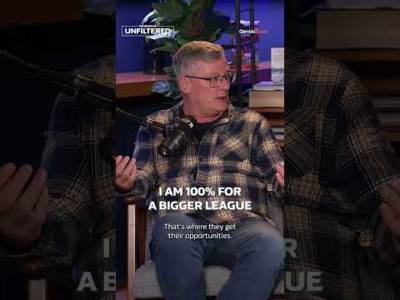 Would a bigger league mean more young footballers would get an opportunity to play more games?