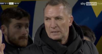 Brendan Rodgers brands Celtic â€˜weak as p***â€™ as raging reaction to Dundee defending caught on camera