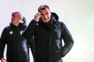 â€˜Weak as pi**â€™ Watch as Brendan Rodgers is caught off guard at Dundee goal