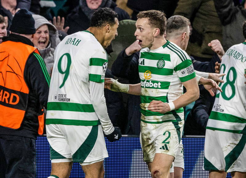 Alistair Johnston reacts to Celtic