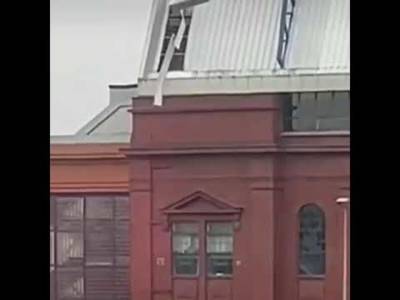Storm Eowyn Ripping Ibrox Roof Off ðŸ˜† #Stormeowyn #Ibrokes