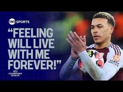 Aston Villa’s Morgan Rogers discusses scoring Champions League hat-trick against Celtic ⭐ #UCL