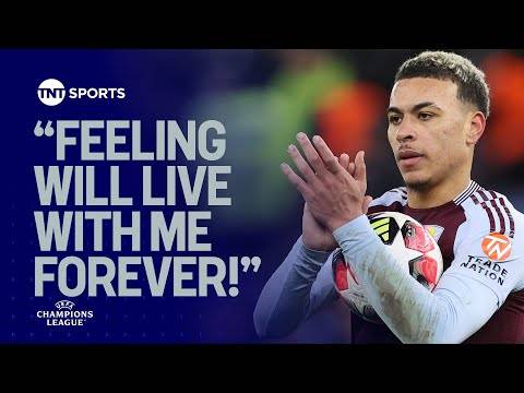 Aston Villa’s Morgan Rogers discusses scoring Champions League hat-trick against Celtic ⭐ #UCL