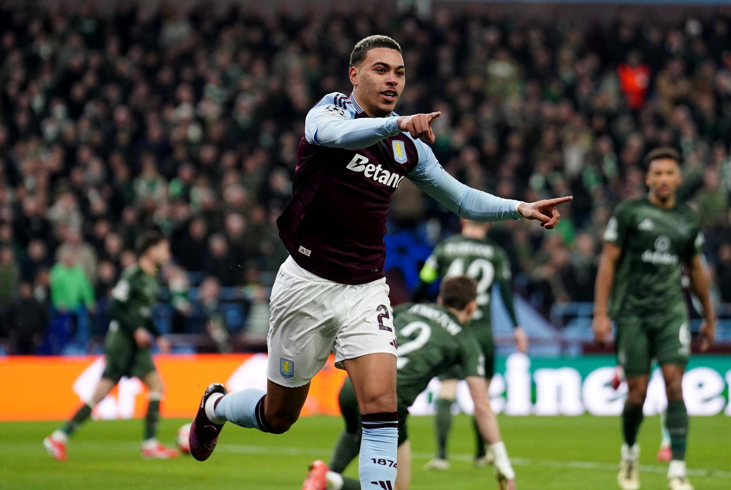 ‘I love it’: Aston Villa hat-trick hero swoons over Celtic away end scenes