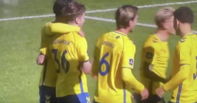 Mathias Kvistgaarden reacts to Celtic record breaking transfer buzz with a goal that shows world who he really is