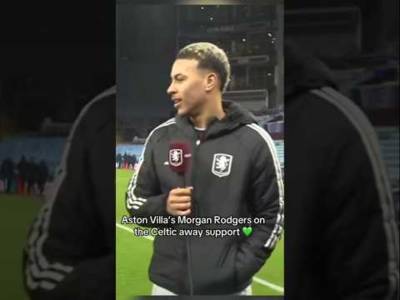 Morgan Rodgers Talks Up Celtic Support #celticfc #astonvilla #football #championsleague #celticfans