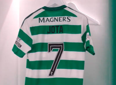 Jota’s new Celtic squad number confirmed