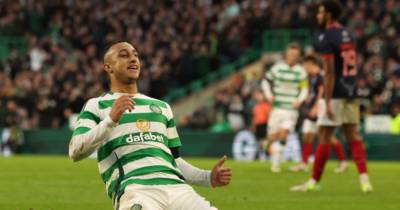 Watch as Adam Idah scores his third goal in two games by finishing brilliant Celtic attack