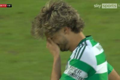Watch special moment emotional Jota breaks down in tears after Celtic debut goal