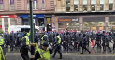 Four men charged after chaos before Celtic vs Rangers Hampden clash
