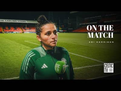 Abi Harrison On The Match | Dundee Utd 0-8 Celtic FC Women (07/02/25)