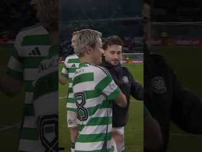 CELTIC PLAYERS Relax After DEMOLITION of Raith Rovers