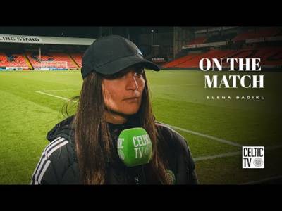 Elena Sadiku On The Match | Dundee Utd 0-8 Celtic FC Women (07/02/25)