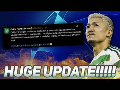 CELTIC BREAK BIG NEWS THAT MAEDA CAN PLAY VS BAYERN!!! | Tierney update, Scottish Cup draw & more!