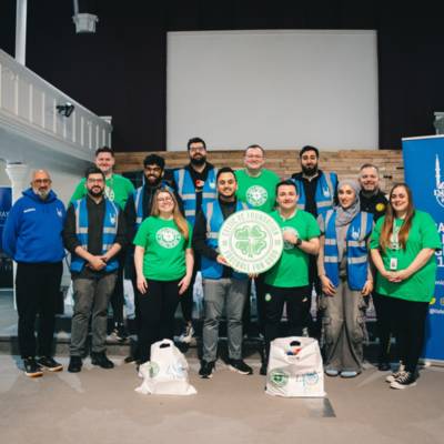 Celtic FC Foundation and Islamic Relief UK help feed 400 individuals and families