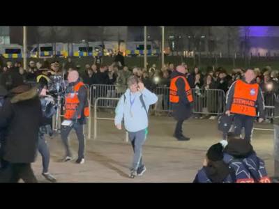 Celtic Team Bus Arriving Before the Celtic V Bayern Munich!!!