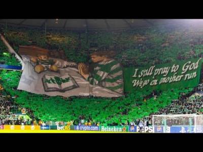 Green Brigade Tifo, YNWA & Champions League ROAR | Celtic 1-2 Bayern Munich