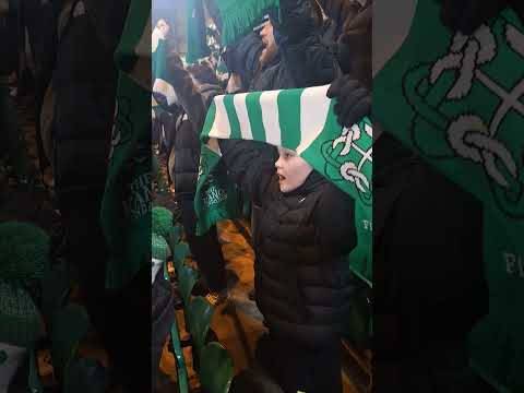 The wee man just loves the bhoys