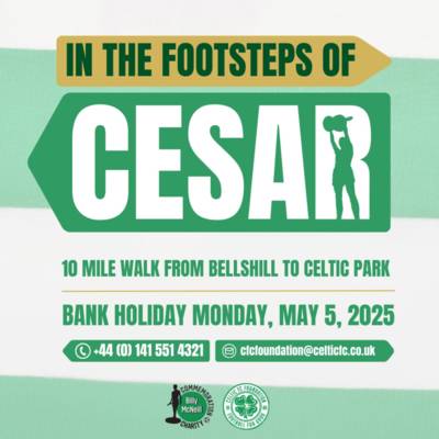 Walk On from Bellshill to Paradise as ‘In The Footsteps of Cesar’ Returns this May