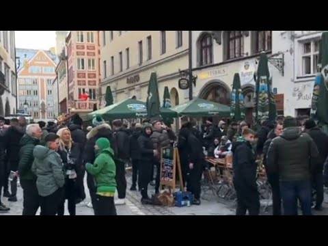 Celtic Fans Takeover Munich Ahead Of Bayern Game