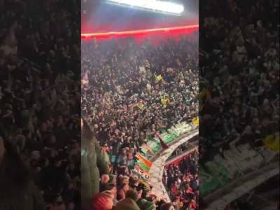 Celtic Fans Celebrate After Nicolas Kuhn Goal #celticfc #bayernmunich #championsleague #celticfans