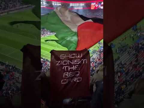 Celtic Fans Show Zionism The Red Card #celticfc #bayernmunich #championsleague #palestine