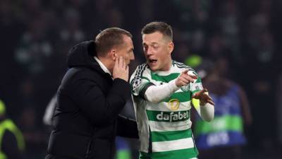 Callum McGregor reacts to controversial Celtic vs Bayern Munich incident