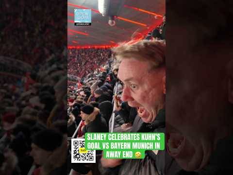 SLANEY CELEBRATES KUHN GOAL FOR CELTIC VS BAYEN MUNICH #celtic #fcbayern #championsleague