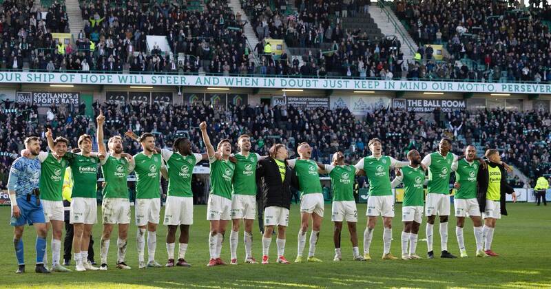 Hibs give Celtic celebrations the A-list treatment as David Gray reveals goosebumps moment on the pitch